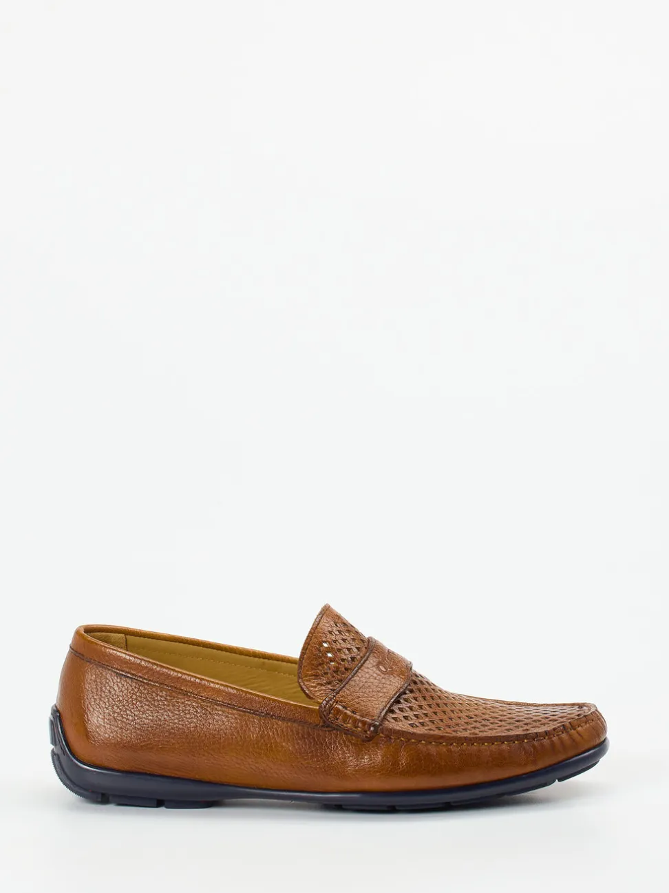 Quarvif – Loafer aus Elchleder cognacfarben