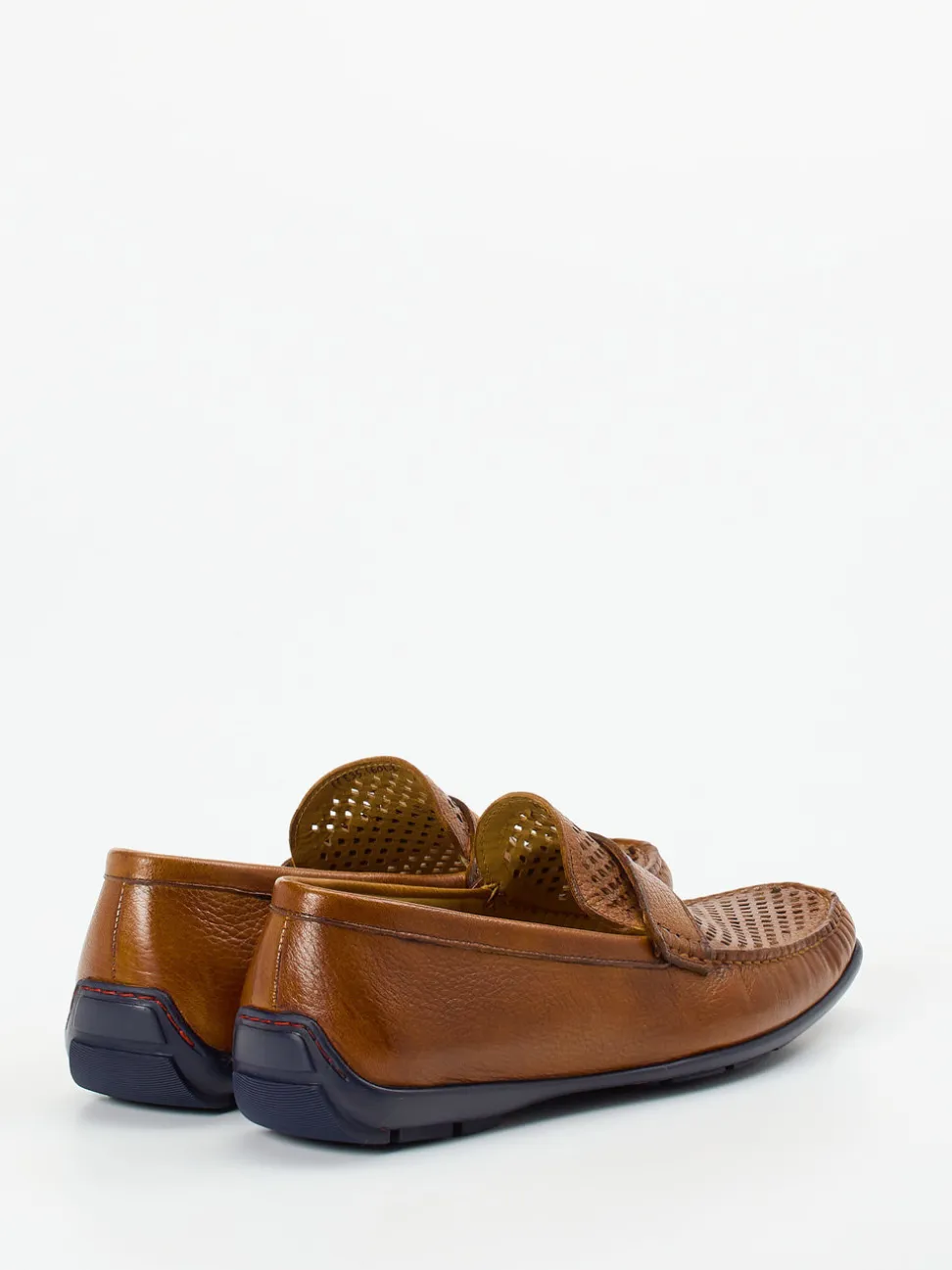Quarvif – Loafer aus Elchleder cognacfarben