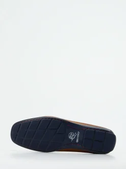 Quarvif – Loafer aus Elchleder cognacfarben