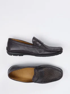 Quarvif – Loafer aus Elchleder mit Perforation