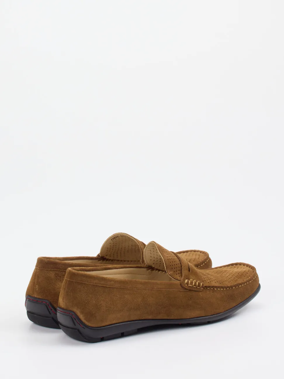 Quarvif – Loafer aus Veloursleder Cognacbraun