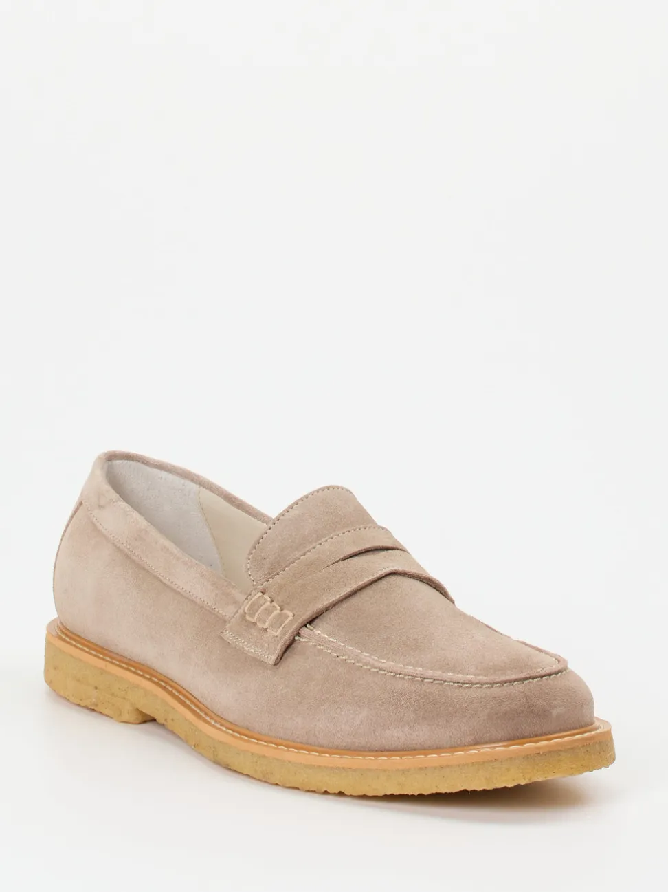 Quarvif – Loafer aus Ziegenleder in Taupe