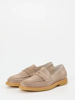 Quarvif – Loafer aus Ziegenleder in Taupe