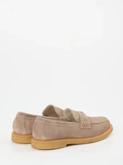 Quarvif – Loafer aus Ziegenleder in Taupe