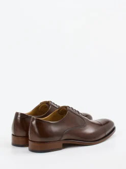 Quarvif – Oxford-Schnürschuh aus Glattleder Dunkelbraun