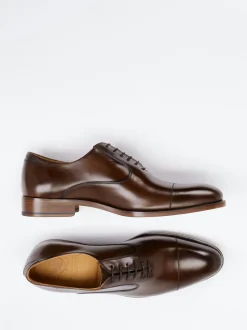 Quarvif – Oxford-Schnürschuh aus Glattleder Dunkelbraun