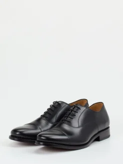 Quarvif – Oxford-Schnürschuh aus Kalbleder Schwarz