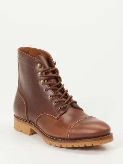 Quarvif – Schnürboots aus Kalbleder in Braun