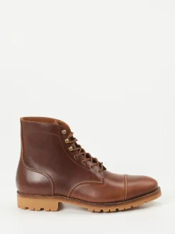 Quarvif – Schnürboots aus Kalbleder in Braun