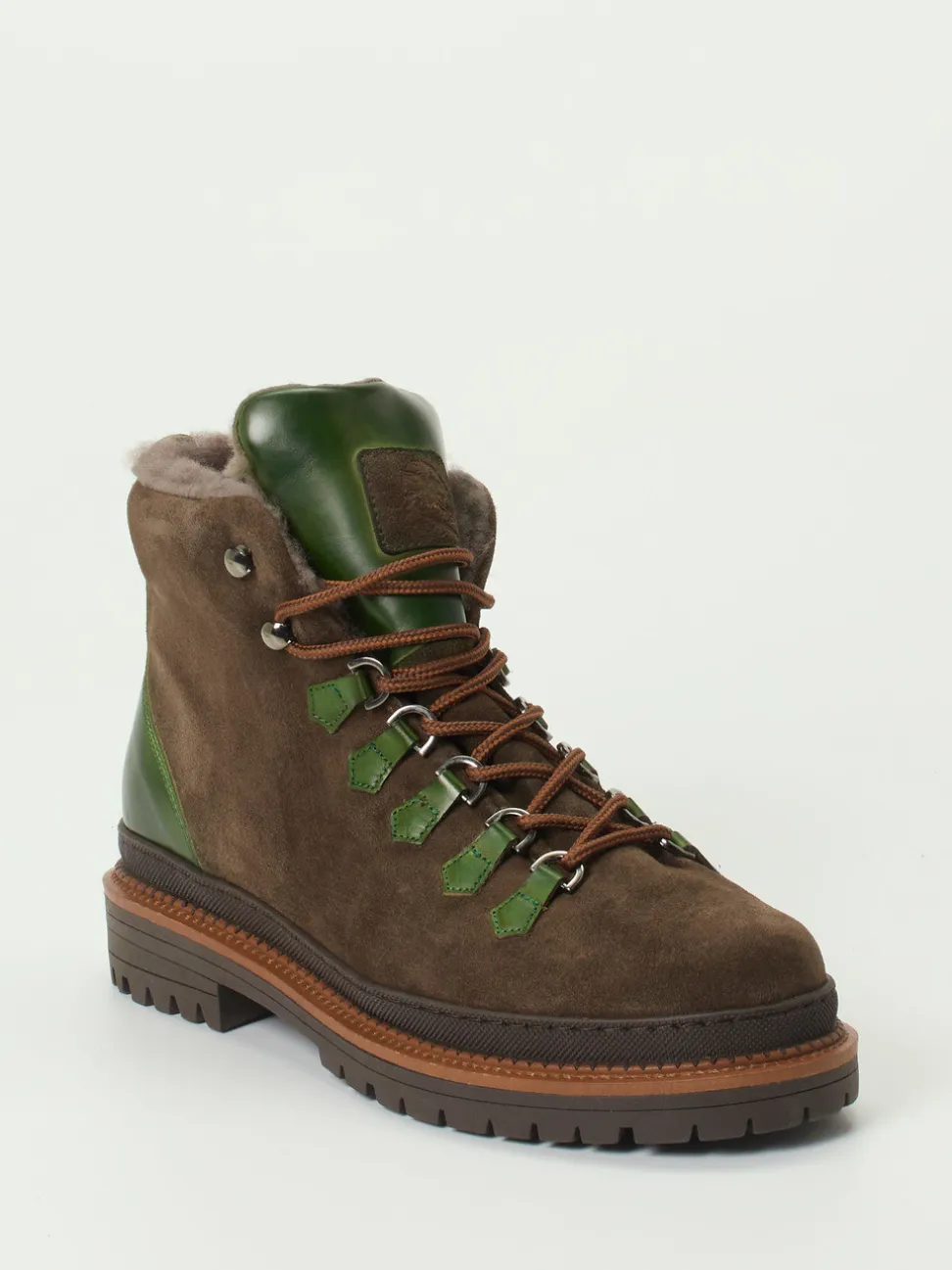 Quarvif – Schnürboots aus Veloursleder schokobraun