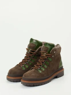 Quarvif – Schnürboots aus Veloursleder schokobraun