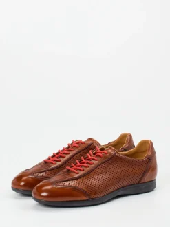 Quarvif – Schnürschuh aus Hirschleder cognacbraun
