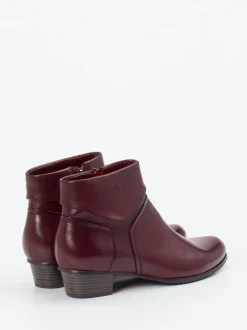 Ralph Harrison – Ankle Boots aus Lammleder bordeauxrot