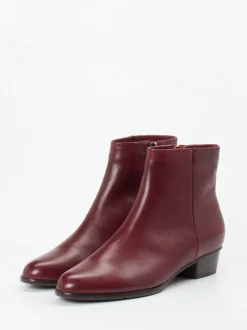 Ralph Harrison – Ankle Boots aus Lammleder Bordeaux