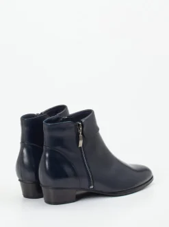 Ralph Harrison – Ankle Boots aus Lammleder Dunkelblau