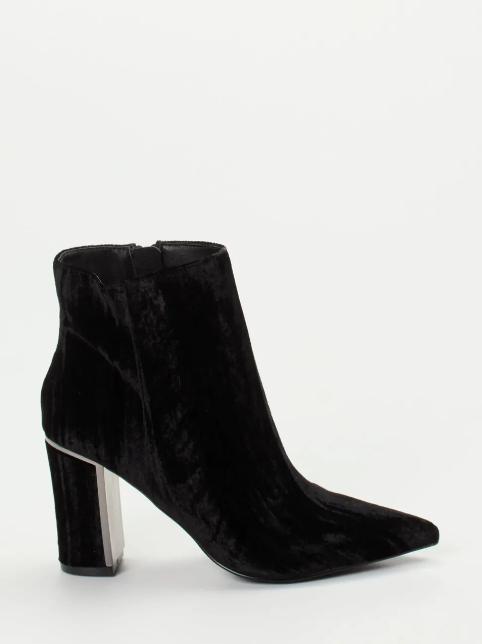 Ralph Harrison – Ankle Boots aus Samt-Textil Schwarz