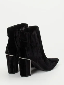 Ralph Harrison – Ankle Boots aus Samt-Textil Schwarz