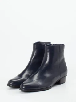 Ralph Harrison – Ankle Boots aus Lammleder Dunkelblau
