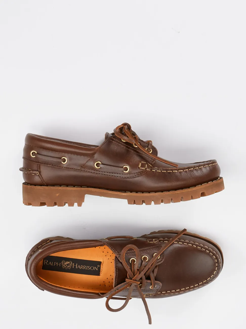 Ralph Harrison – Bootsschuh aus Kalbleder schokobraun