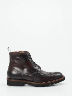 Ralph Harrison – Brogue-Boots aus Kalbleder dunkelbraun