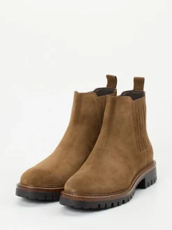 Ralph Harrison – Chelsea Boots aus Veloursleder braun