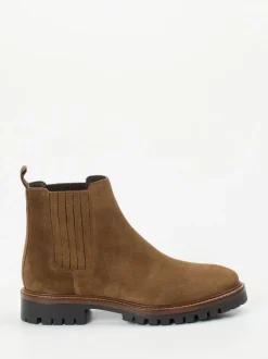 Ralph Harrison – Chelsea Boots aus Veloursleder braun