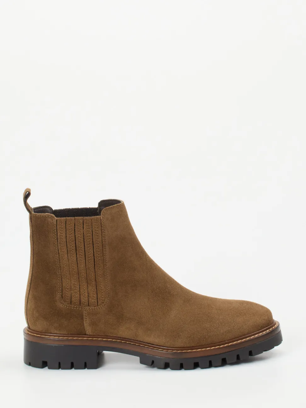 Ralph Harrison – Chelsea Boots aus Veloursleder braun