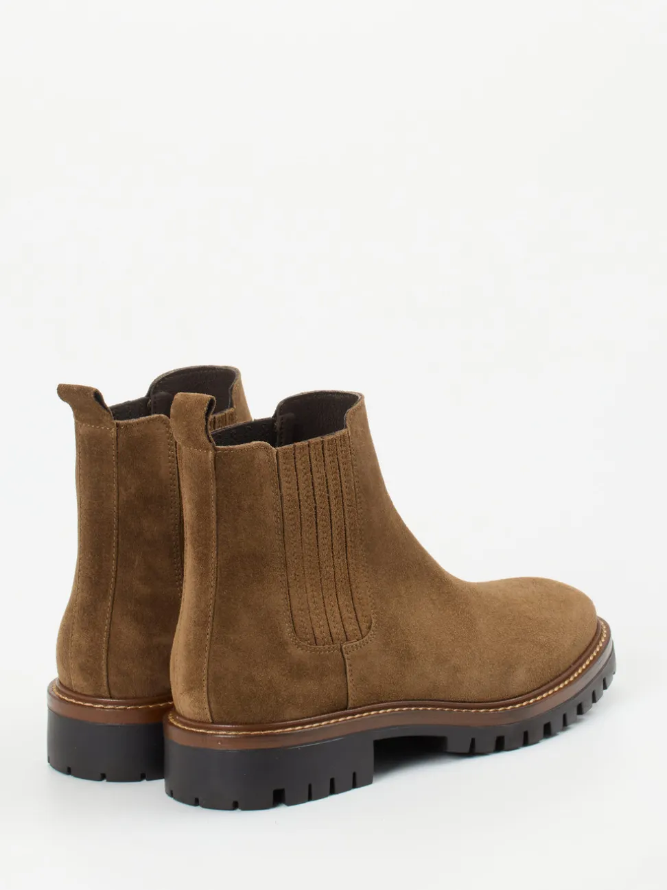 Ralph Harrison – Chelsea Boots aus Veloursleder braun