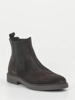 Ralph Harrison – Chelsea Boots aus Veloursleder grau