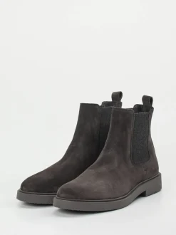 Ralph Harrison – Chelsea Boots aus Veloursleder grau
