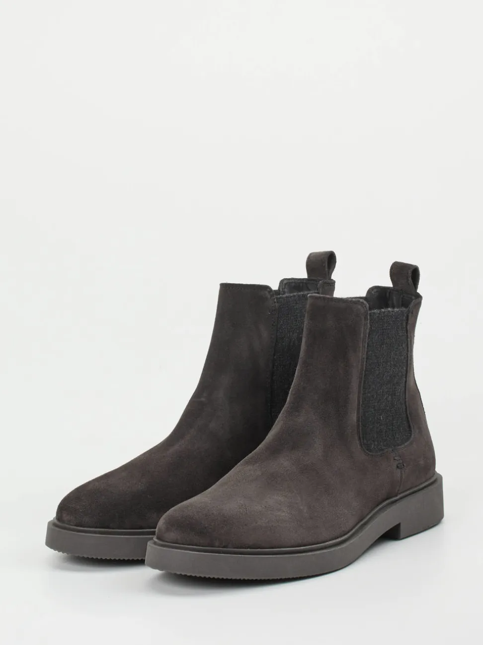 Ralph Harrison – Chelsea Boots aus Veloursleder grau