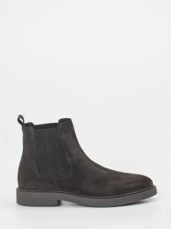 Ralph Harrison – Chelsea Boots aus Veloursleder grau