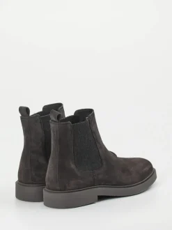 Ralph Harrison – Chelsea Boots aus Veloursleder grau