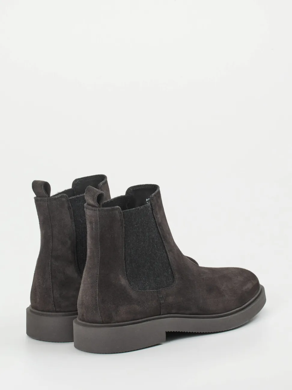 Ralph Harrison – Chelsea Boots aus Veloursleder grau
