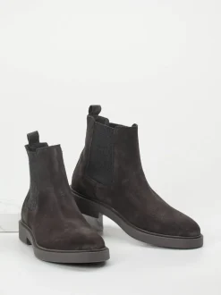 Ralph Harrison – Chelsea Boots aus Veloursleder grau