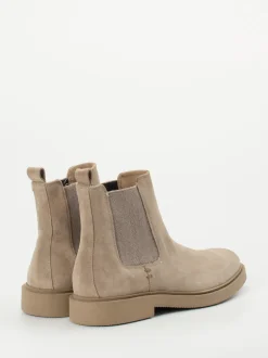 Ralph Harrison – Chelsea Boots aus Veloursleder sandbeige