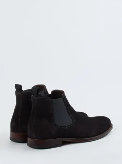 Ralph Harrison – Chelsea Boots aus Veloursleder anthrazit
