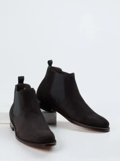 Ralph Harrison – Chelsea Boots aus Veloursleder anthrazit