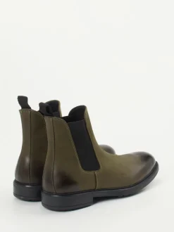Ralph Harrison – Chelsea Boots aus Nubukleder Olivgrün