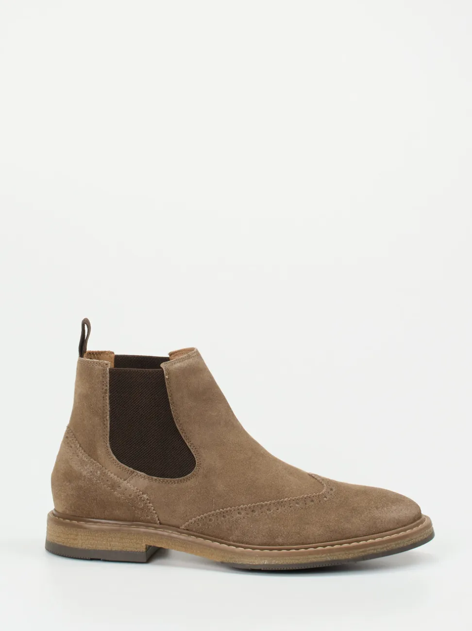 Ralph Harrison – Chelsea Boots aus Veloursleder braun