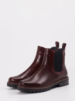 Ralph Harrison – Chelsea Boots aus Lammleder Bordeaux