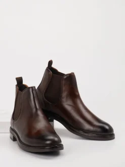 Ralph Harrison – Chelsea Boots aus Leder Dunkelbraun