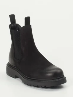 Ralph Harrison – Chelsea Boots aus Nubukleder schwarz