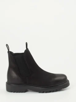 Ralph Harrison – Chelsea Boots aus Nubukleder schwarz