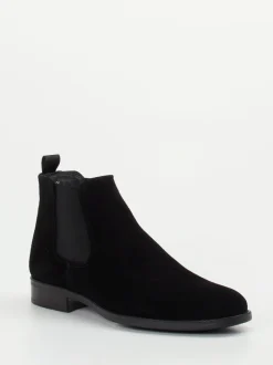 Ralph Harrison – Chelsea Boots aus Veloursleder schwarz