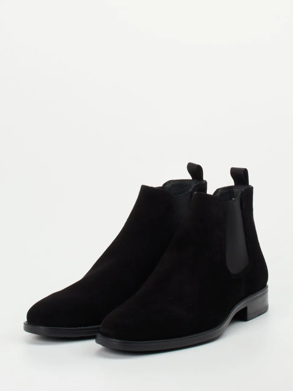 Ralph Harrison – Chelsea Boots aus Veloursleder schwarz