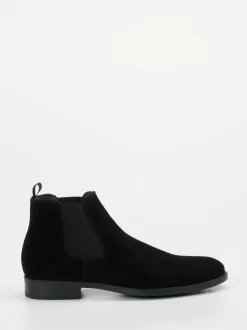 Ralph Harrison – Chelsea Boots aus Veloursleder schwarz