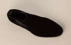 Ralph Harrison – Chelsea Boots aus Veloursleder schwarz