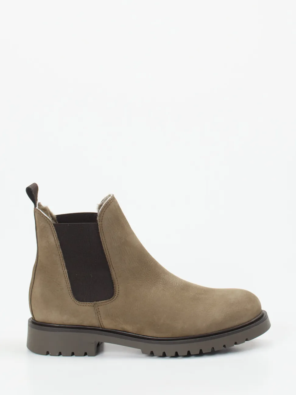 Ralph Harrison – Chelsea Boots aus Nubukleder taupe
