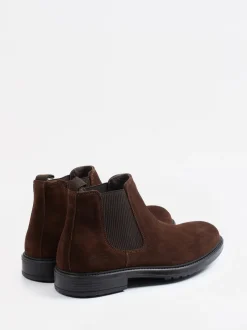 Ralph Harrison – Chelsea Boots aus Veloursleder braun